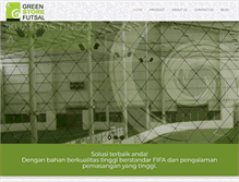 Tablet Screenshot of greenstorefutsal.com
